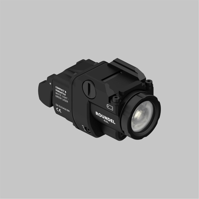 Пистолетный фонарь ARMYTEK ROUNDEL C1L с зеленым лазером F09501CGL